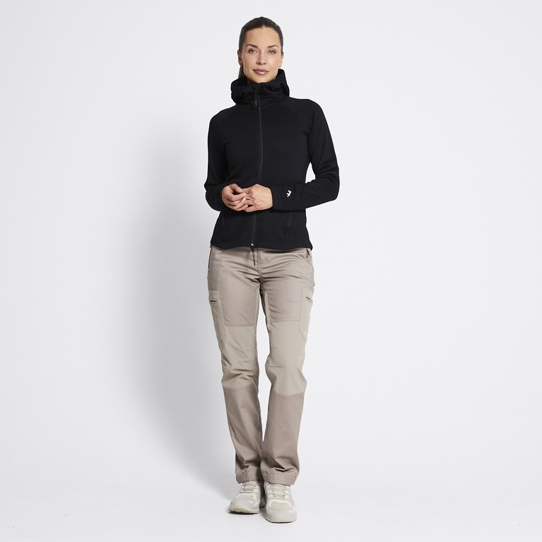 Functional hoodie "Vegby" Blackmelange